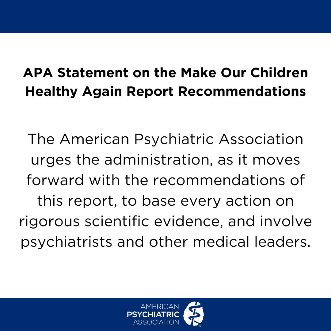 American Psychiatric Association tweet media