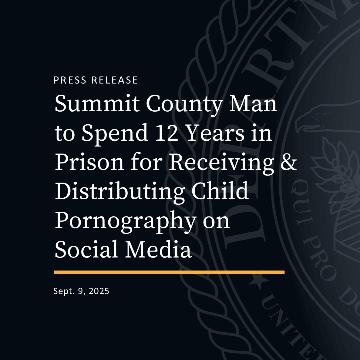 U.S. Attorney's Office, Northern District of Ohio (@ndohnews) on Twitter photo A 23-year-old Summit County man has been sentenced to prison for receiving and distributing sexually explicit photos of children through a social media platform.
Read more:
justice.gov/usao-ndoh/pr/o…
<a href="/FBICleveland/">FBI Cleveland</a> A 23-year-old Summit County man has been sentenced to prison for receiving and distributing sexually explicit photos of children through a social media platform.
Read more:
justice.gov/usao-ndoh/pr/o…
<a href="/FBICleveland/">FBI Cleveland</a>