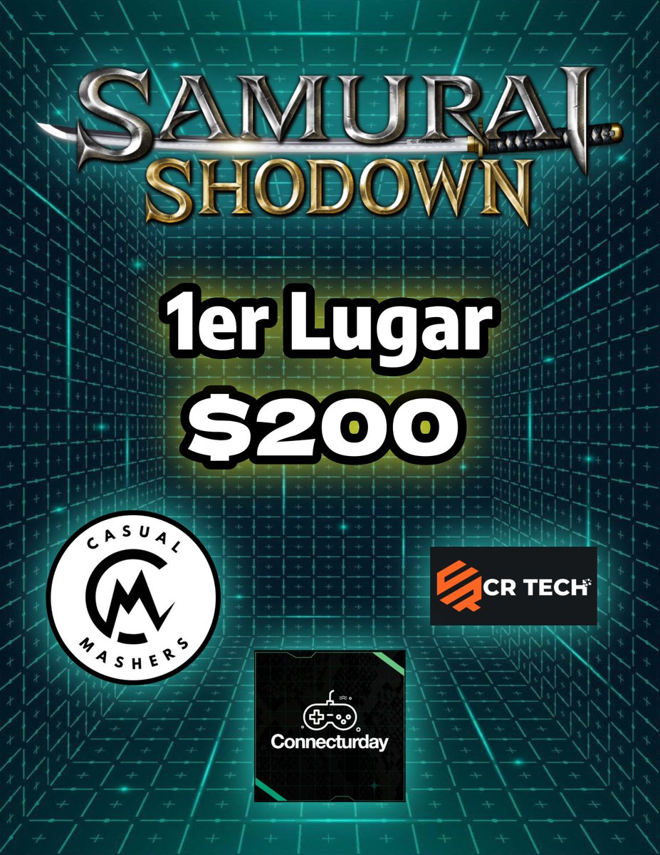 De parte de Casual Mashers, una felicitación para nuestro TOP8 en el torneo de Samurai Shodown⚔️

🎮🕹️Connecturday 2025!🎮🕹️

CM|Sorrow🥇
CM|Cochory🥈
CM|KenMasters 🥉
ABA|Phantom
ONGabo
Lunatiko
ABA|Chuuni
Rupture

#CasualMashers
#gaming
