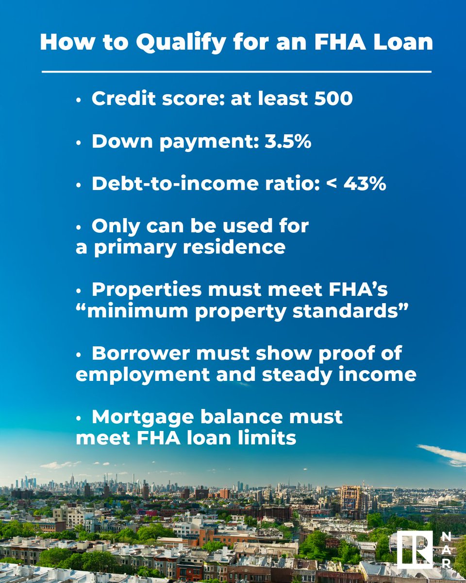 nardotrealtor's tweet photo. More buyers are choosing FHA mortgages for their flexible eligibility requirements. Agents who understand the ins and outs of FHA financing can help ensure a smooth transaction from contract to close.

Learn more: https://t.co/sgDuGcTWSS https://t.co/Gz6fmyTQSk