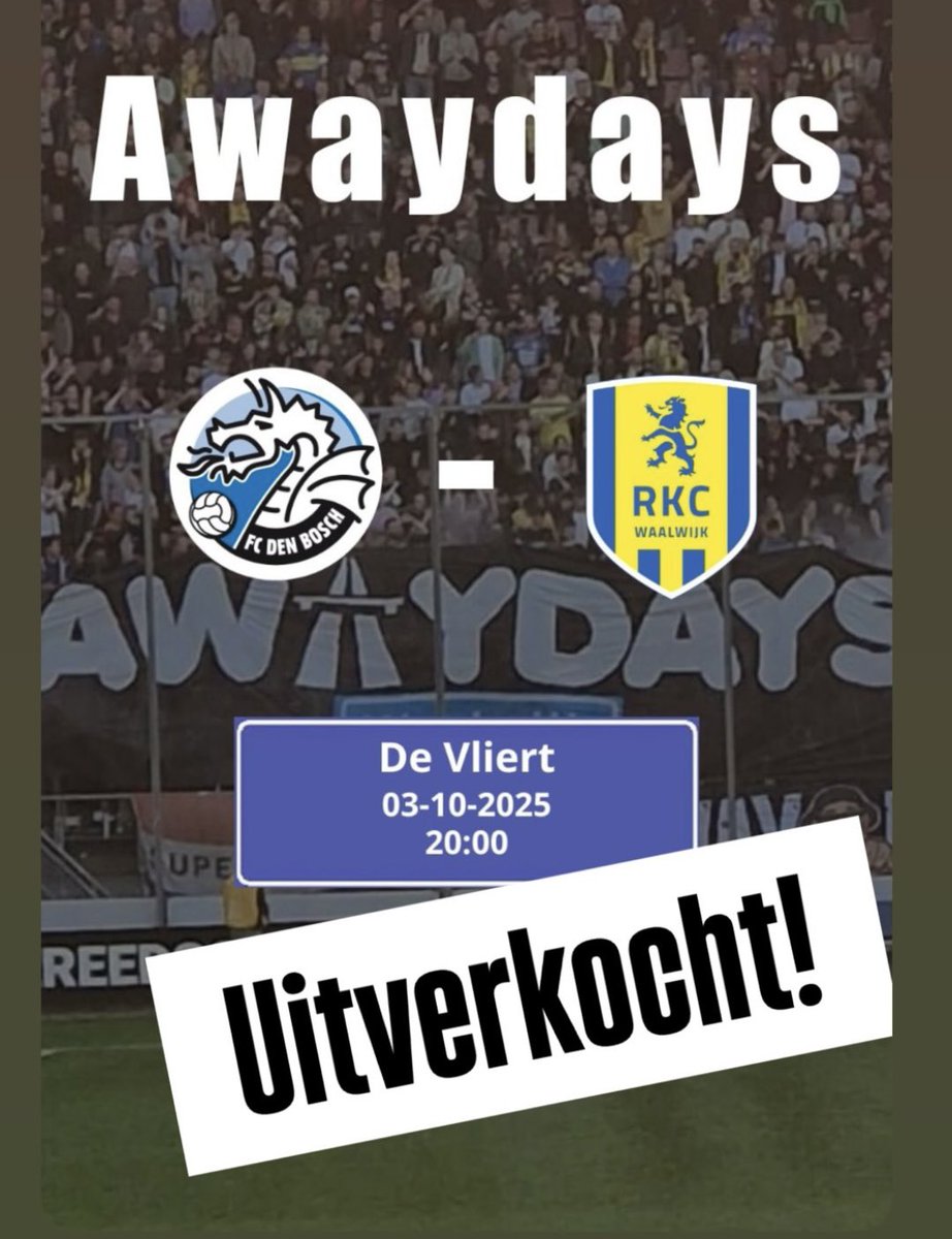 Binnen één dag uitverkocht. Het vierde uitvak dit jaar al 💪🏼 #wolluk #awaydaysarethebestdays #dborkc #derby