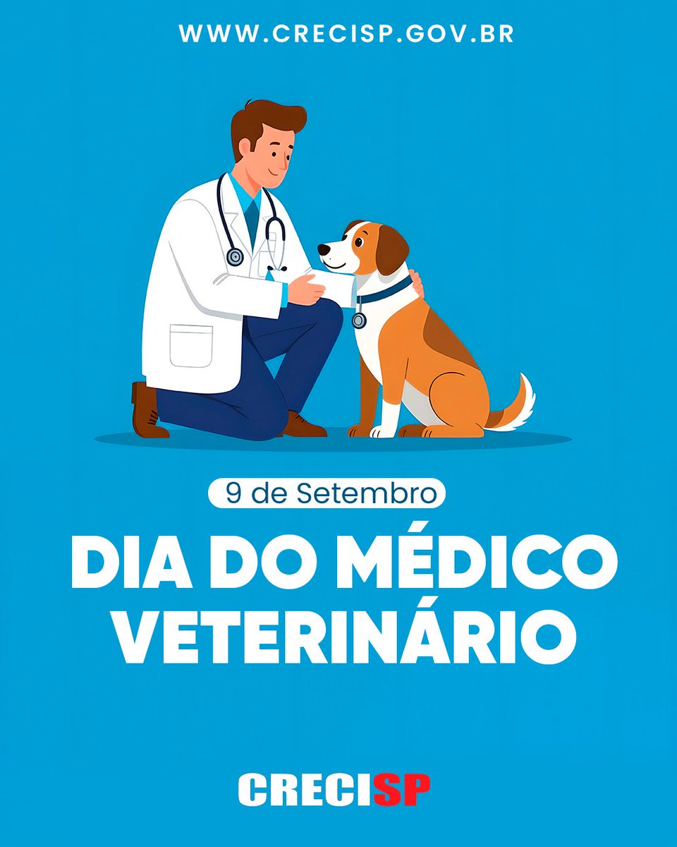 vianacreci's tweet image. Dia do Médico Veterinário

Ser veterinário é cuidar de vidas que não falam, mas que sentem amor e gratidão.

Nossa homenagem a todos os profissionais desta nobre missão!

#DiaDoMédicoVeterinário #CuidadoAnimal #CRECISP