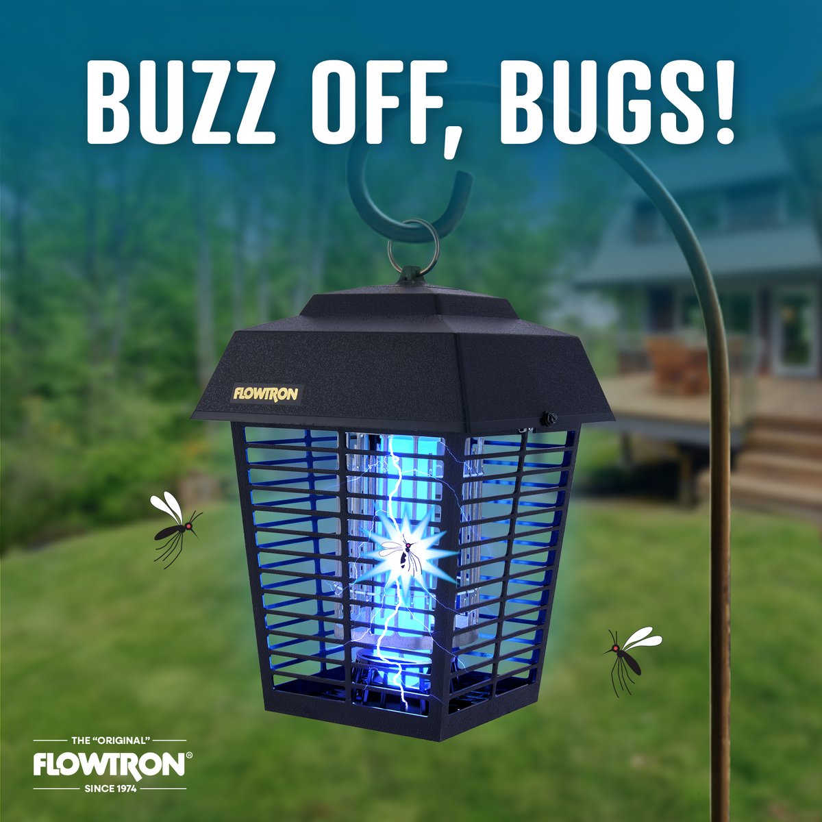 Flowtronzap's tweet image. Enjoy the weather in the great outdoors without all the bugs! #bugzapper #outdoors flowtron.com/products/bug-z…