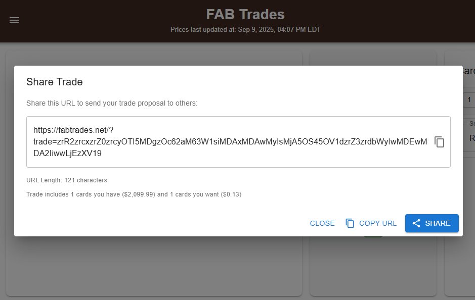 mx_bloom's tweet image. Just implemented a new feature on fabtrades.net where you can share the trade you have loaded on your screen! 

Use this when sending trade proposals! #fabtcg