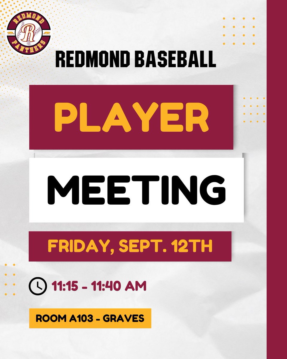 Redmond Panthers Baseball tweet media