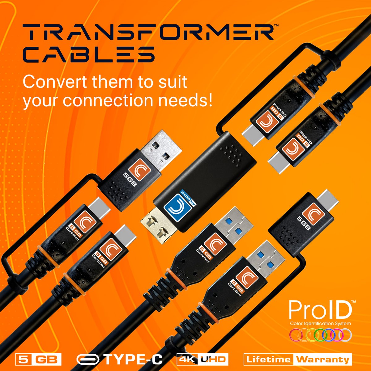 Comp_connect's tweet image. Tired of carrying multiple cables? Transformer™ Cables let you switch between USB-C, USB-A and HDMI in seconds! Perfect for charging, syncing and 4K video. 💻⚡️📱
👉 Learn more: comprehensiveco.com/transformer-ca…
#avtweeps #proav #ConnectivityMadeEasy