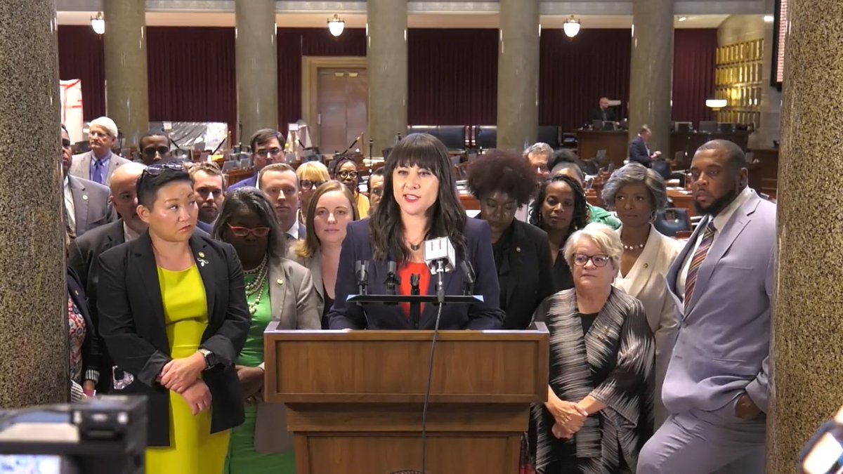 Missouri House Democrats spoke with reporters after the House third read and passed bills dealing with redistricting and initiative petition reform:

youtu.be/9vjFcV5u4xE?si…

#MOLeg