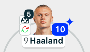 Haaland dneska za 🇳🇴 5x⚽️ a 2x🅰️
To by v FPL bylo za 31 bodů (s 3 bonusy)
Takže očekávám blank a výhru v derby zařídí Maguire!