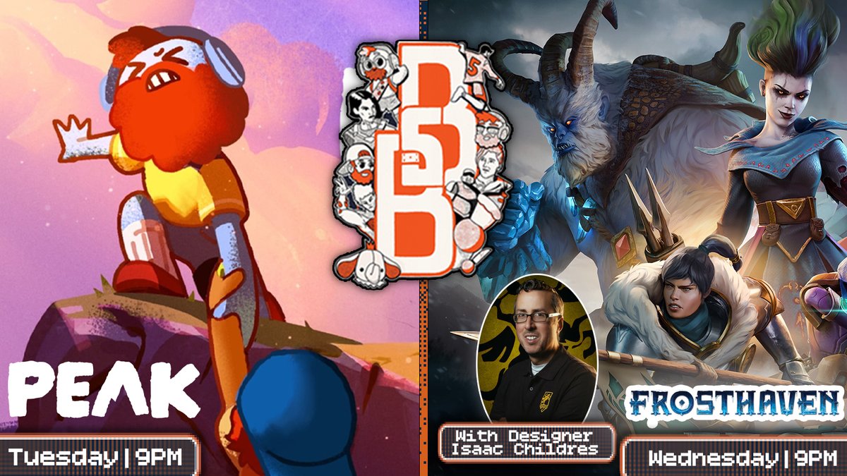 BramBeardGaming (@brambeardgaming) on Twitter photo THIS WEEK ON BramBeard Gaming
TONIGHT - Can you take me hiiiiigher? No seriously, I died on the first peak and I need to be revived in PEAK (<a href="/AggroCrabGames/">AGGRO CRAB 💥</a>)
WED - FROSTHAVEN. DIGITAL. CONTINUES. with <a href="/IsaacChildres/">Isaac Childres</a> (<a href="/PlayFrosthaven/">Frosthaven</a>, <a href="/ArcGames/">Arc Games</a>) THIS WEEK ON BramBeard Gaming
TONIGHT - Can you take me hiiiiigher? No seriously, I died on the first peak and I need to be revived in PEAK (<a href="/AggroCrabGames/">AGGRO CRAB 💥</a>)
WED - FROSTHAVEN. DIGITAL. CONTINUES. with <a href="/IsaacChildres/">Isaac Childres</a> (<a href="/PlayFrosthaven/">Frosthaven</a>, <a href="/ArcGames/">Arc Games</a>)