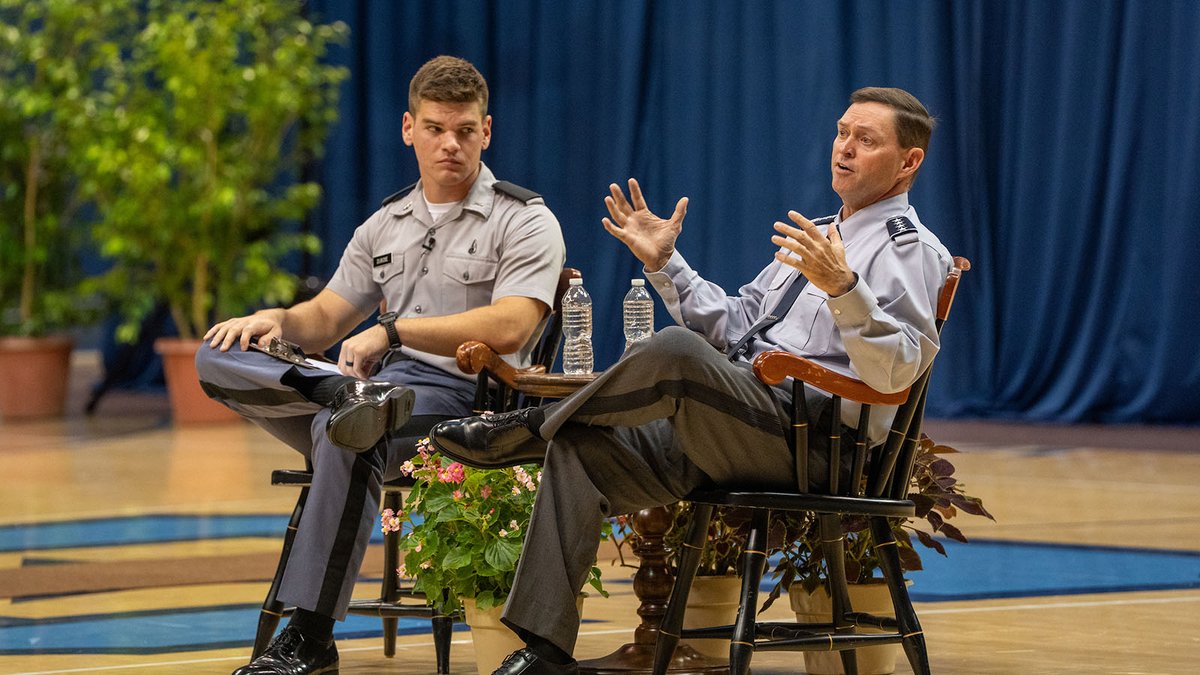 Citadel1842's tweet image. Gen. B. Chance Saltzman @SpaceForceCSO, Chief of Space Operations for the U.S. Space Force, spoke to the Corps of Cadets as part of The Citadel’s Greater Issues Series. He discussed the role of space in national security and answered questions about its future as a critical…