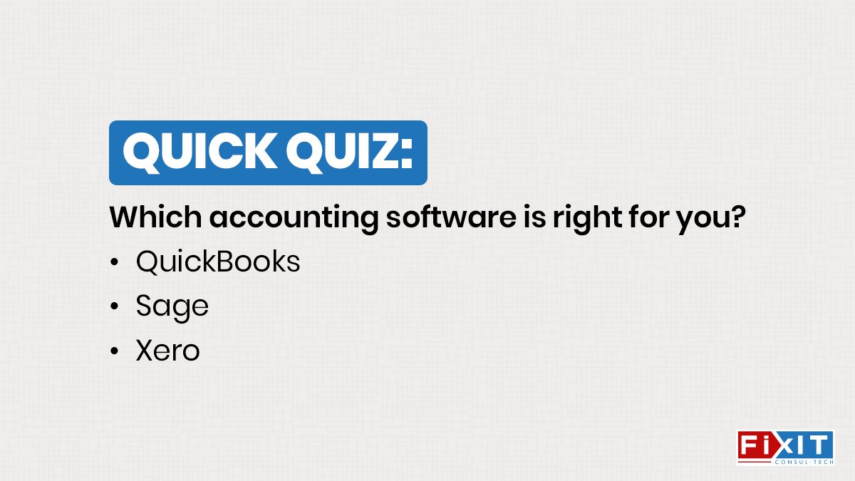 Struggling to find the perfect accounting tool?
QuickBooks = simple bookkeeping 
Sage = handles complex finances 
Xero = cloud-based, anywhere access 

Which one do you use, or want to try? 
Comment below!
#AccountingSoftware #SmallBusinessTips #QuickBooks #SageAccounting #Xero