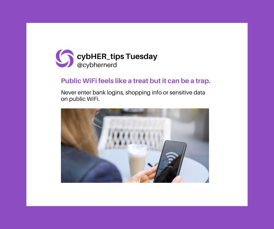 esther_P_Ajadi's tweet image. Public WiFi is like candy sweet & tempting.
But hackers love it more than you do .
❌ No banking
❌ No shopping
✅ Use only for casual browsing (or with a VPN)
Sometimes “free WiFi” costs way more than you think 😉🔐
#cybHERnerd #CyberSecurity #PublicWiFi