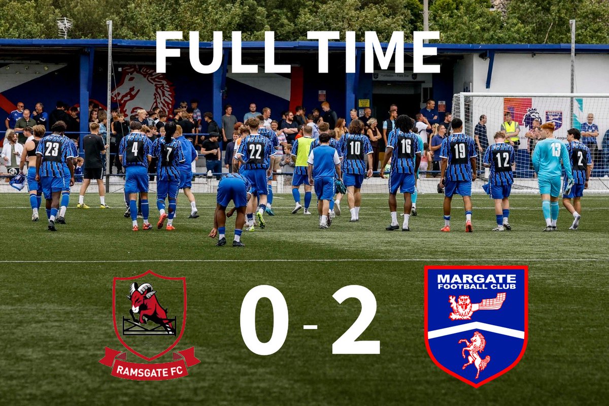 Thanet Derby ✅

Goals from Olutade and Hudson secure the Blues a place in the second round. 

Thanks to <a href="/RamsgateFC/">Ramsgate Football Club (C)!!</a> for their hospitality. 

Blues supporters 🔥 as always 💙