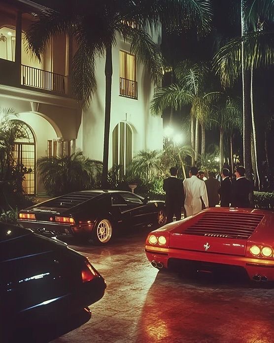 Miami 80s cocaine aesthetic