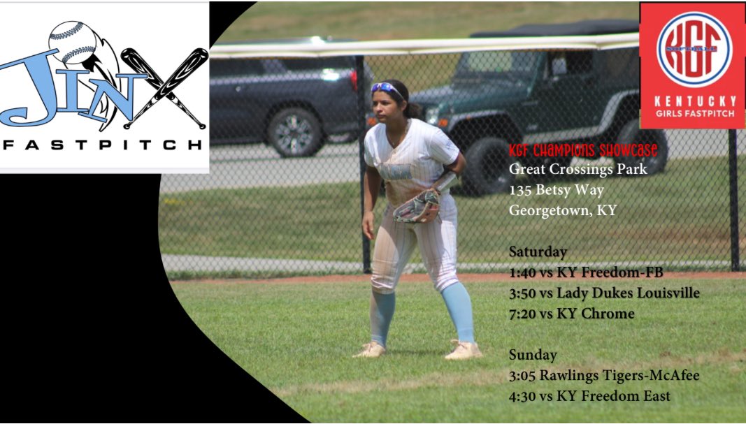 Excited to get back on the field with my team this weekend in Georgetown with <a href="/kgf_softball/">Kentucky Girls Fastpitch</a> Champions Showcase! <a href="/KYSUSoftball/">Breds Softball</a> <a href="/ucwv_softball/">UC Softball</a> <a href="/TMU_Softball/">Thomas More University Softball</a> <a href="/CVilleLTS/">LadyTigerSoftball</a> <a href="/KWC_Softball/">KWC Softball</a> <a href="/Patriots_UC_SB/">UC Patriots SB</a> <a href="/ShawneeStateSB/">Shawnee State SB</a> <a href="/IUS_Softball/">IUS Softball</a> <a href="/UIndySoftball/">UIndy Softball</a>