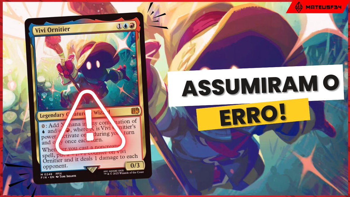 ACABOU de sair uma notícia sobre MUDANÇAS na data de anúncio da lista de B&amp;R. Vem ver comigo o que a Wizards of the Coast falou nesta publicação. Link: youtube.com/watch?v=JgV7Vh…