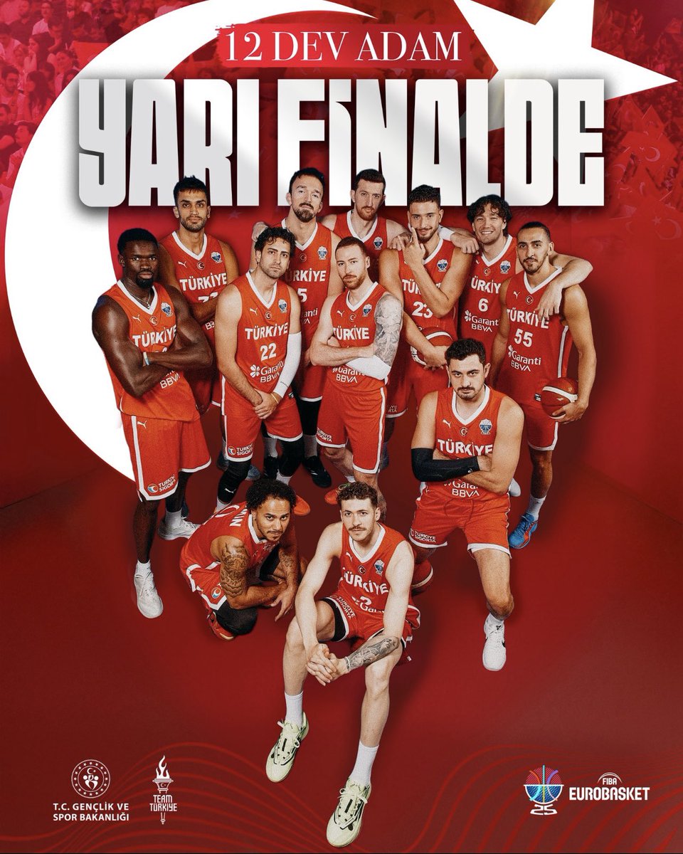 Avrupa Basketbol Şampiyonası çeyrek finalinde Polonya'yı mağlup ederek yarı finale yükselen A Milli Basketbol Takımımızı tebrik ediyorum.

Tebrikler 🇹🇷
 #12DevAdam
 #GururlanTürkiye 
#BuYolculukHepimizin 
#EuroBasket

<a href="/TBF/">TBF</a>