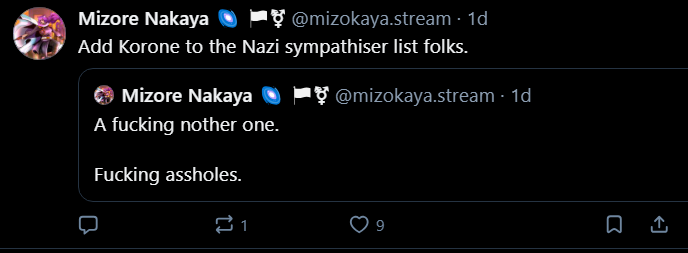 De nuevo salieron a llorar xq una VTuber, en este caso Korone se puso a jugar Hogwarts Legacy...

Las cosas que estan diciendo en blusky  son tan pendajamente surreales....

Pinches subnormales.