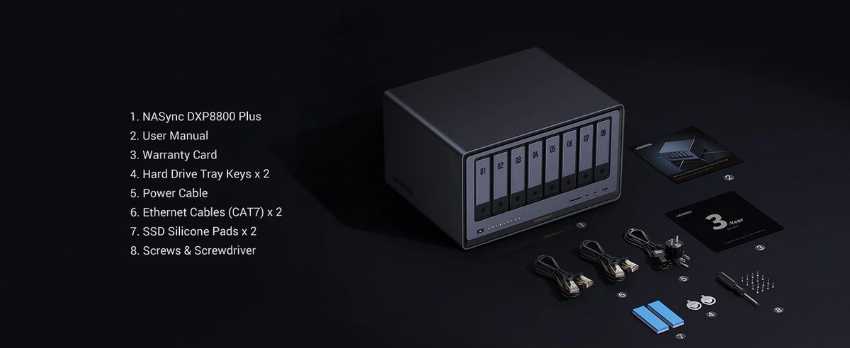 syscomoficial's tweet image. Almacenamiento Inteligente 💾
Gestiona grandes volúmenes de datos con el NASync DXP8800 Plus. Ideal para hogares y oficinas que requieren alto rendimiento y seguridad en su información. #DataSolutions #UGREEN
