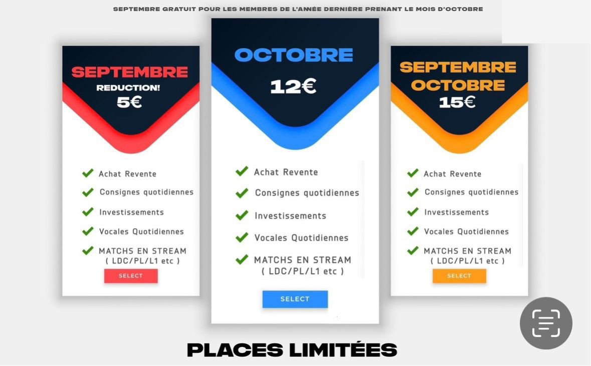 Theo69ar's tweet image. Pré-Inscriptions Discord A.R 💸

Mon discord A.R rouvre ces portes pour #FC26 !! 

Je vous y attend avec impatience comme depuis 6 ans maintenant ⭐️

Places limitées, pré-inscriptions jusqu’au 19 Septembre. 

Tarifs &amp;amp; Infos ⬇️
Dm moi pour te pré-inscrire 📩