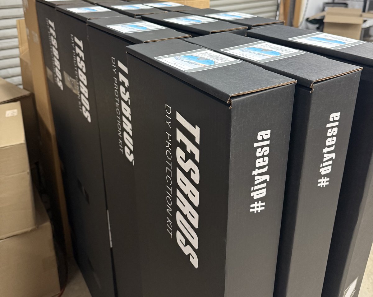 diywrapclub's tweet photo. DIY PPF kits ready for shipping π #diytesla https://t.co/s7576ydmqh
