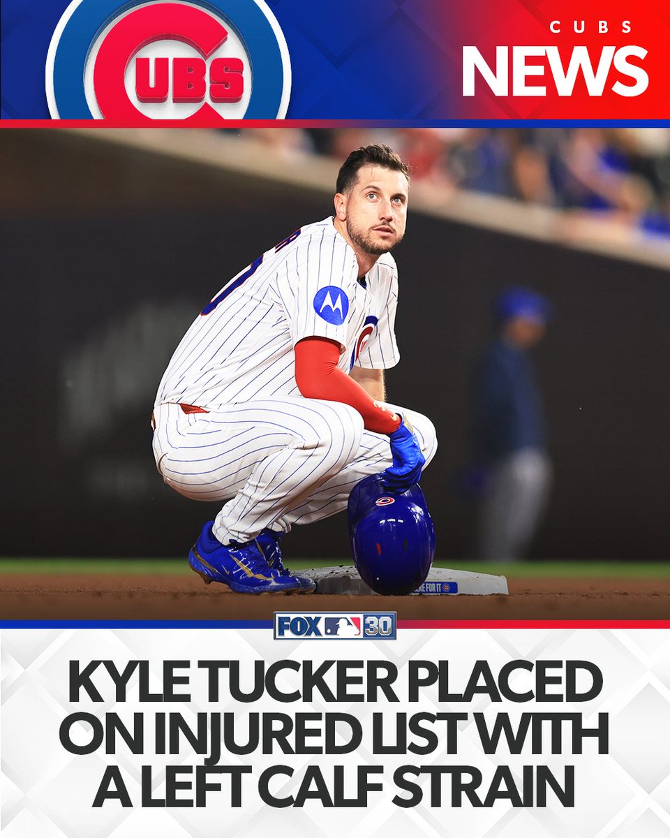 MLBONFOX's tweet photo. The Cubs have placed Kyle Tucker on the 10-Day IL https://t.co/DJrNAHGkSB
