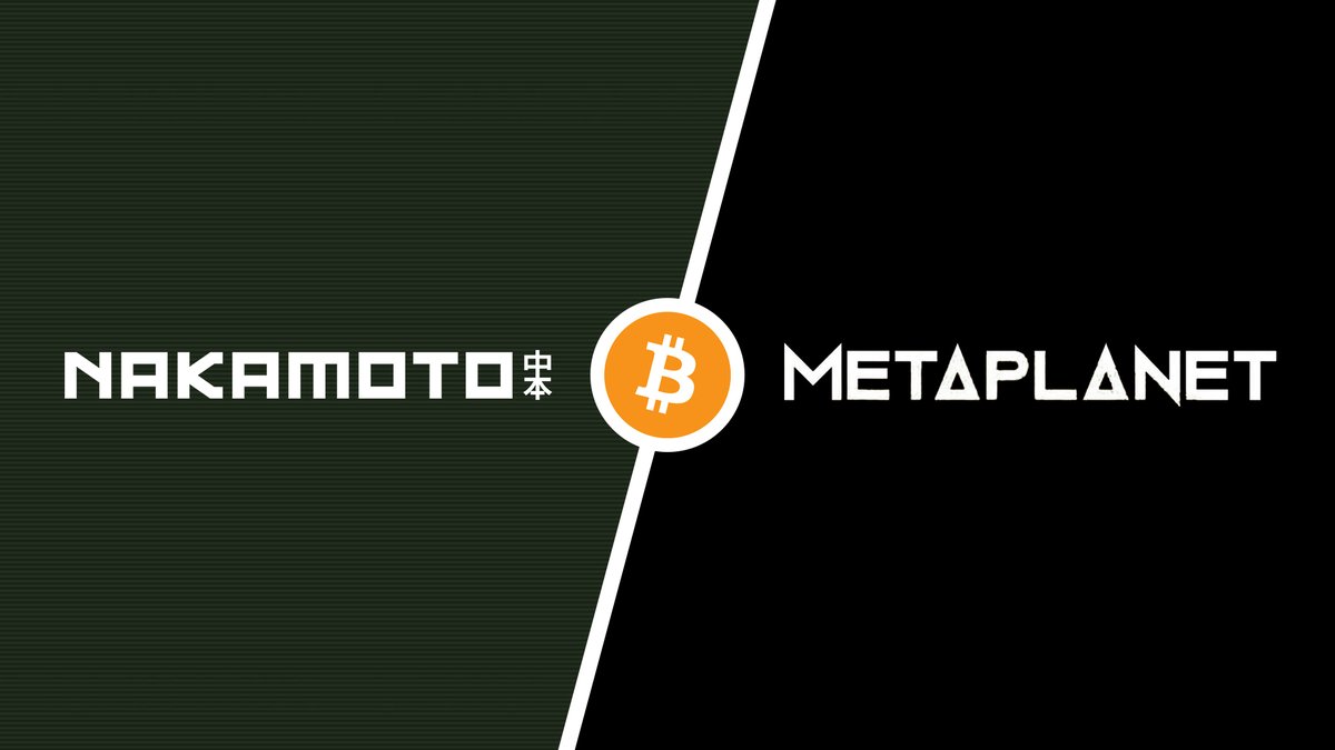 Bitcoin For Corporations (@bitcoinforcorps) on Twitter photo JUST IN: 🇺🇸 @Nakamoto ($NAKA) to invest $30M in Metaplanet.
This marks Nakamoto’s largest single investment to date — backing <a href="/Metaplanet_JP/">Metaplanet Inc.</a>'s international equity raise to accelerate #Bitcoin accumulation and expand BTC Net Asset Value. JUST IN: 🇺🇸 @Nakamoto ($NAKA) to invest $30M in Metaplanet.
This marks Nakamoto’s largest single investment to date — backing <a href="/Metaplanet_JP/">Metaplanet Inc.</a>'s international equity raise to accelerate #Bitcoin accumulation and expand BTC Net Asset Value.