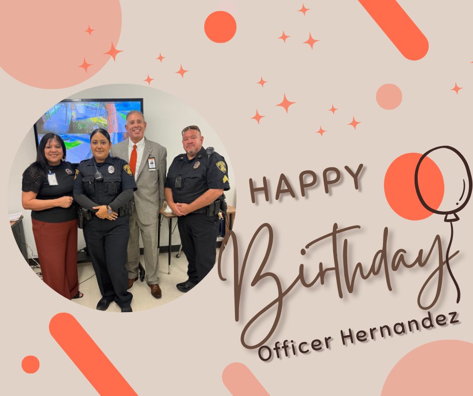 Happy birthday to Officer Hernandez! 🎉

Wishing you a fantastic day from everyone here at MHS! We appreciate all you do for our school.