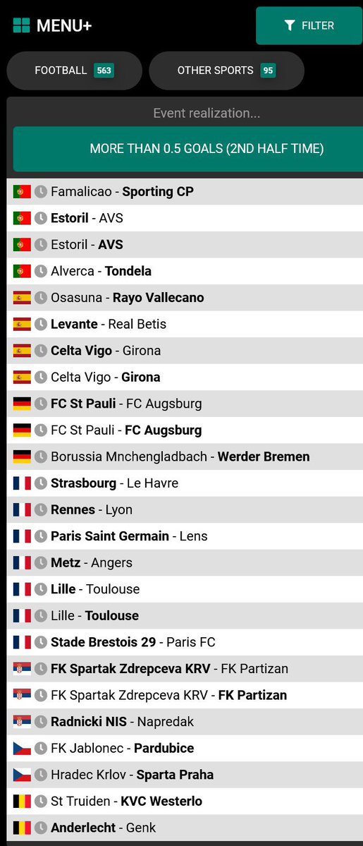 plutostats's tweet image. 2nd half over 0.5 picks for the weekend. ⚽️