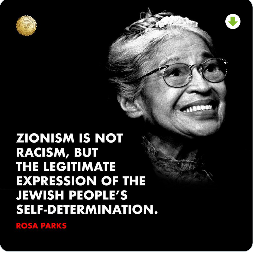 SidurGesha's tweet photo. Rosa Parks was Zionist https://t.co/dsJuXCukGh