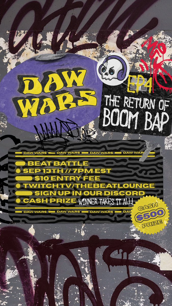 If you’re wanting to sign up for this weekends beat battle, we just dropped the sign up form located in our discord. 

Must pay $10 entry fee before. All other details in our server