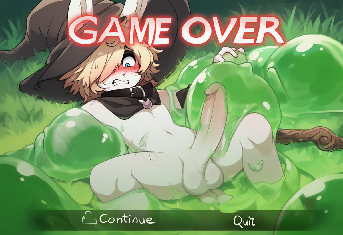 Angel's party left him to fend for himself, and surprise surprise he couldn't even fight off a group of slimes! 

Maybe if you rescue him, he'll reward you~!