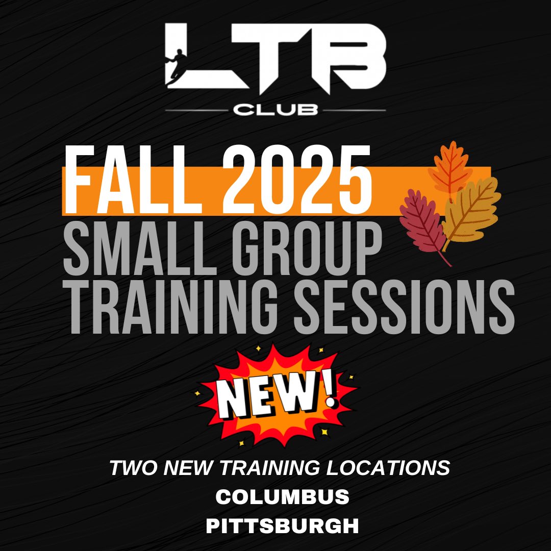 2025 Fall Small Group Training Sessions are now live! 🏀🍁🍂 This fall, LTB will be offering small group training sessions in multiple locations throughout northeast Ohio, Columbus, and Pittsburgh, PA! Check out our website for full details and registration information.