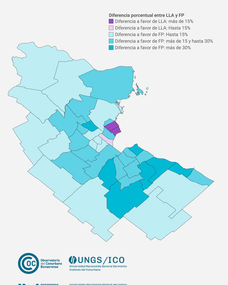 observatorioconurbano.ungs.edu.ar/?p=22921

🗳️ Este domingo los bonaerenses votaron y pintaron la provincia de Celeste. Si bien el Peronismo una vez más pisa firme en el Conurbano y la RMBA, más de 60 municipios del interior también se inclinaron por FUERZA PATRIA.