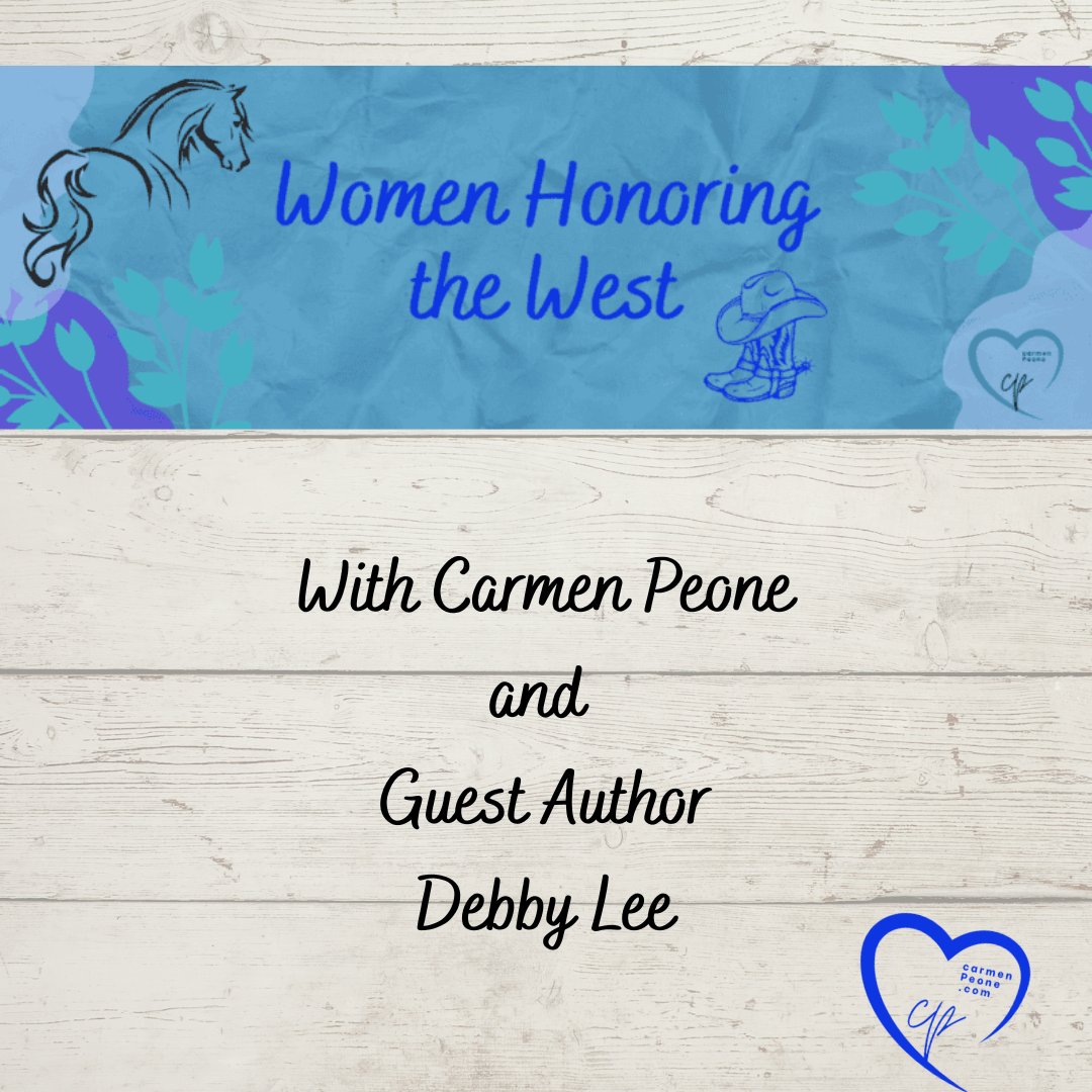 carmenpeone's tweet image. Join me with guest author Debby Lee on Women Honoring the West.

carmenpeone.com/riding-shotgun…

#westernwomen #historicalromance #writerofinstagram #readersofinstagram #blogpost
