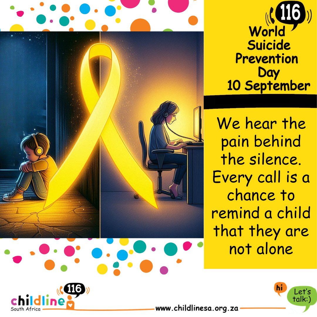 This #WorldSuicidePreventionDay, remember that children carry silent battles. One kind conversation can be life-saving. Be the voice that reminds them: you matter. If you are feeling down, please reach out to us, we are here to listen 💛