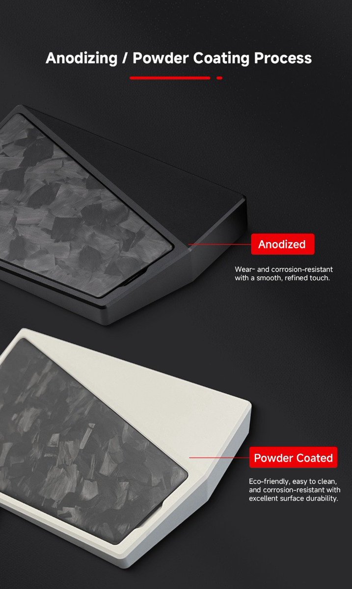 Keyboard flex? ✅
 Now flex your wrists. 💪

 LUMINKEY = split metal wrist rest with forged carbon fiber vibes.

Serious question: Which color would you choose? 👀
mechkeys.com/products/lumin…

#mechkeys #mechanicalkeyboard #keyboard #Metalwristrest