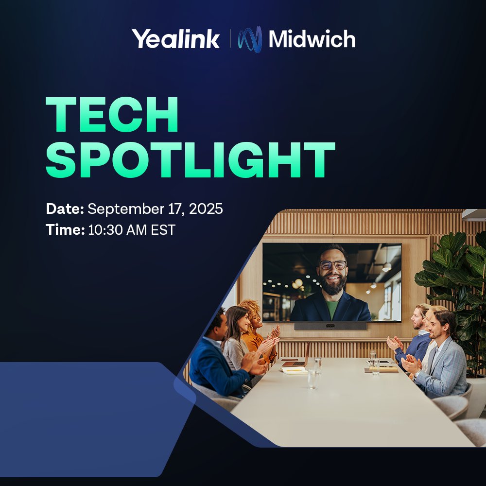 🚀 Ready to level up your Yealink game?
Join us on September 17 at 10:30 AM ET for the Yealink Tech Spotlight Webinar
✅ Get a first look at the latest Yealink products
✅ Learn insider strategies from Yealink experts
✅ Discover ways to boost your sales
🎁 Plus, special