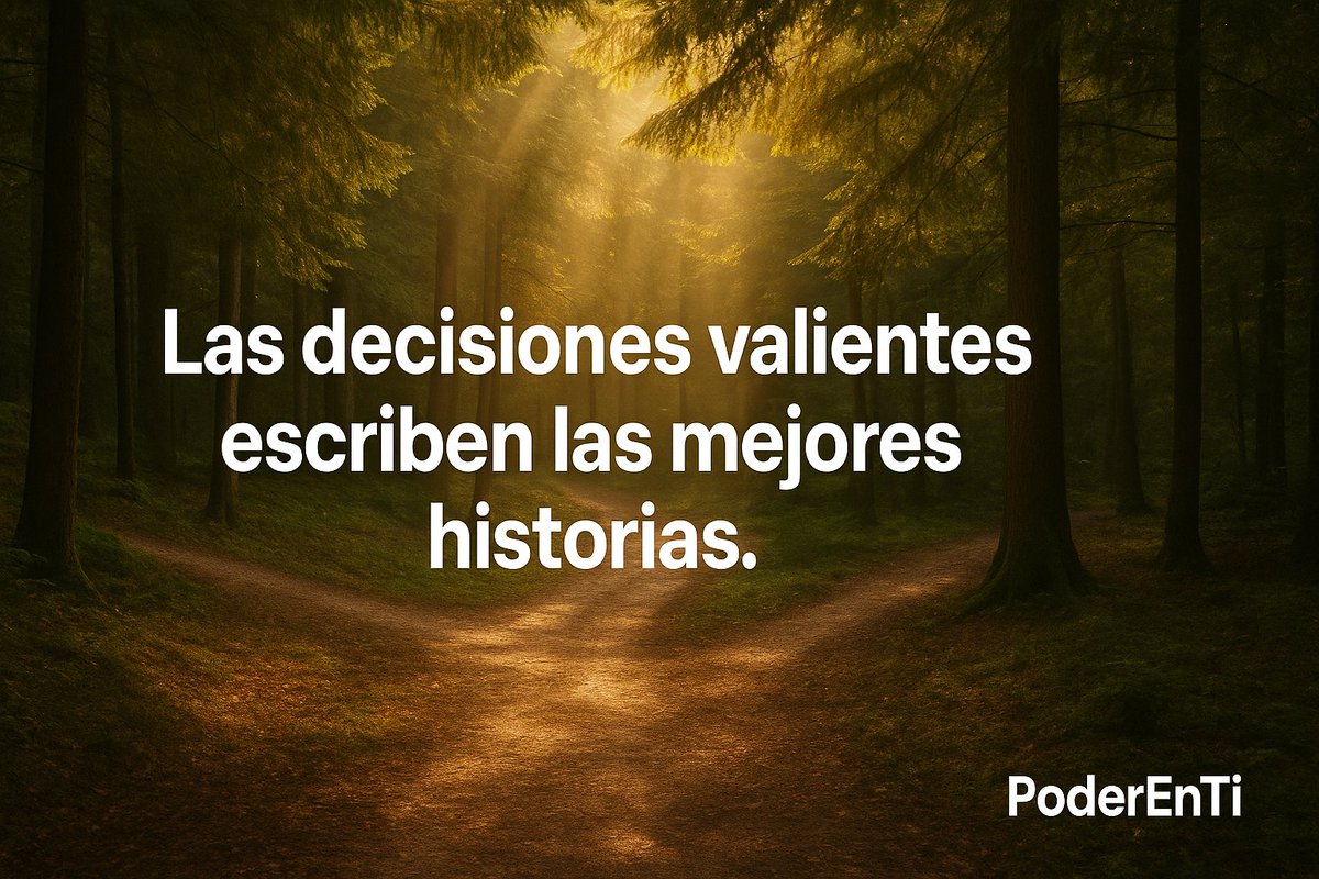 PoderEnti's tweet image. Las decisiones valientes escriben las mejores historias. ✨ #PoderEnTi

🤝 Comparte con alguien que lo necesite hoy.

#Decisiones #Valentía