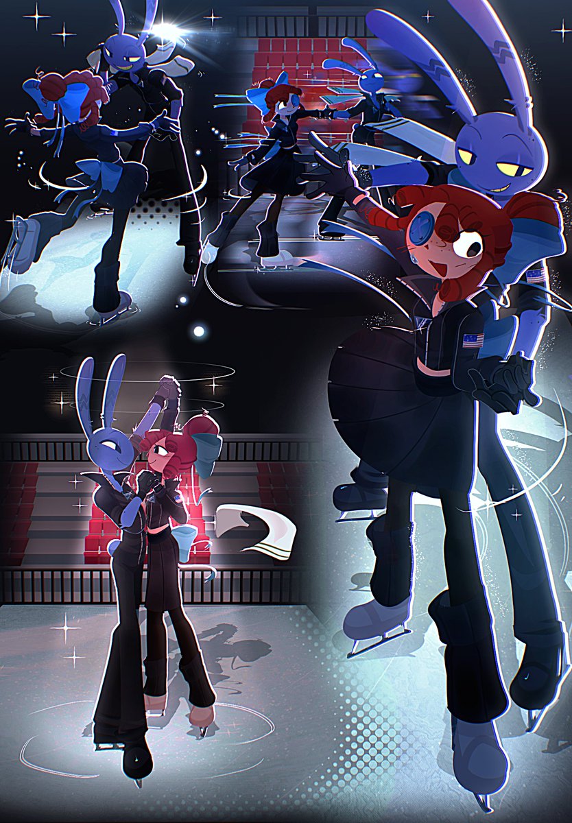 #bunnydoll #tadcjax This is some fanart for deduukkk ice scating au on tumblr! link to them in da comments, :3