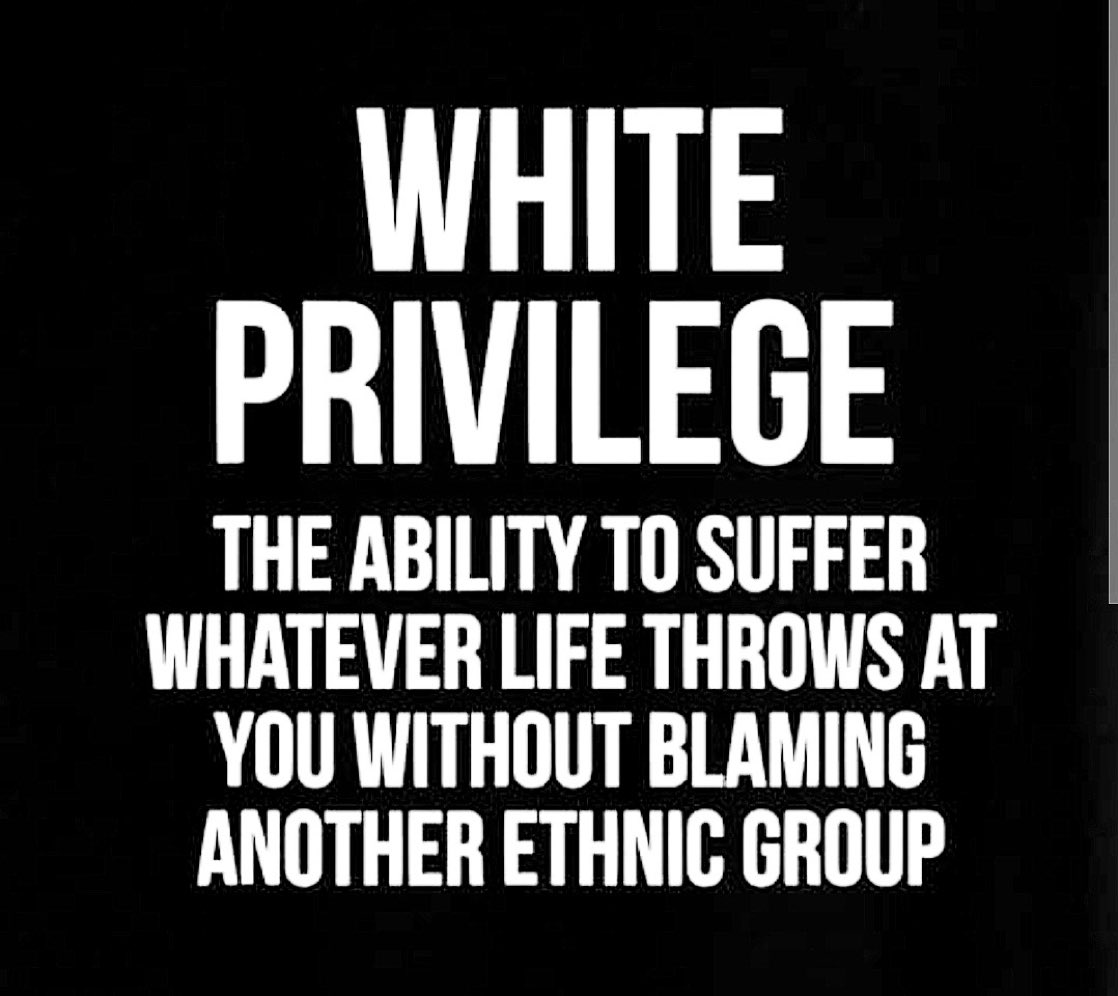 DeepBlueCrypto's tweet image. What is white privilege?