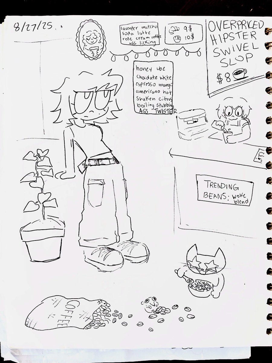 becatbat's tweet image. awright who put woke beans in the overpriced hipster swivel slop