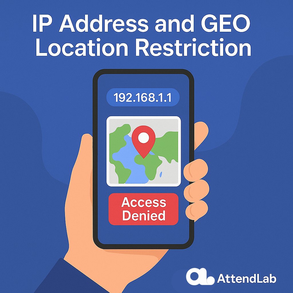 AttendLab's tweet image. 🔒 Smarter Attendance, Safer Access.
With AttendLab’s IP & GEO Location Restrictions, you decide where your team can check in.
Download the App now 📲attendlab.com
#AttendLab #SmartAttendance #GeoLocation #WorkforceManagement #TechSolutions