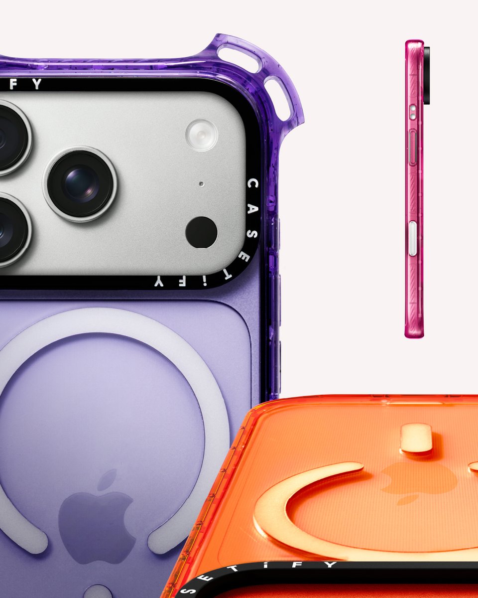Casetify_Thai's tweet photo. #iPhone17 กับ CASETiFY, the Next-Level Protection
ด้วยเคสใหม่จาก CASETiFY
❇️ #BounceCase: แกร่งกับมุมที่อัปเกรดใหม่
🎨 #GlazeCase: เคสเคลือบเงาพร้อมลายที่ปรับเองได้
🔒#ImpactCase: กับเทคโนโลยีใหม่ Duo-LockT™️
เป็นเจ้าของแล้วที่ https://t.co/IZZoi36JHd
และ CASETiFY STUDiO https://t.co/CLAXE5Lhaw