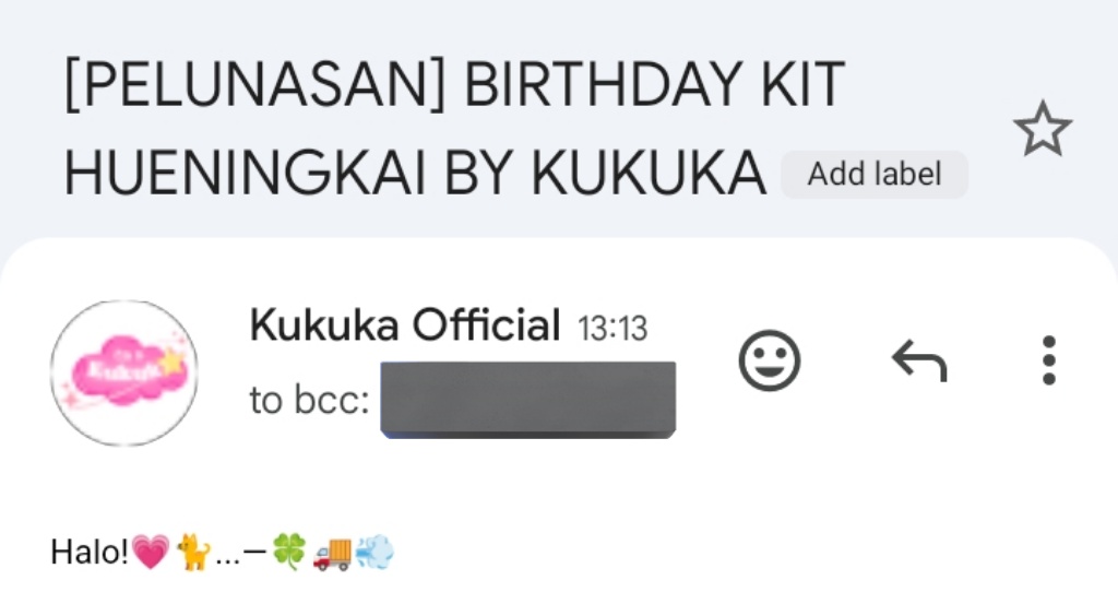 thisiskukuka's tweet photo. halooo maaf lupa ngabarin~ kemarin link pelunasannya sudah dikirim ke email yaa boleh di cek. kalau ada yang belum  dapet boleh dm yaa🤩🫶🏻 https://t.co/vLQl0KWYwm