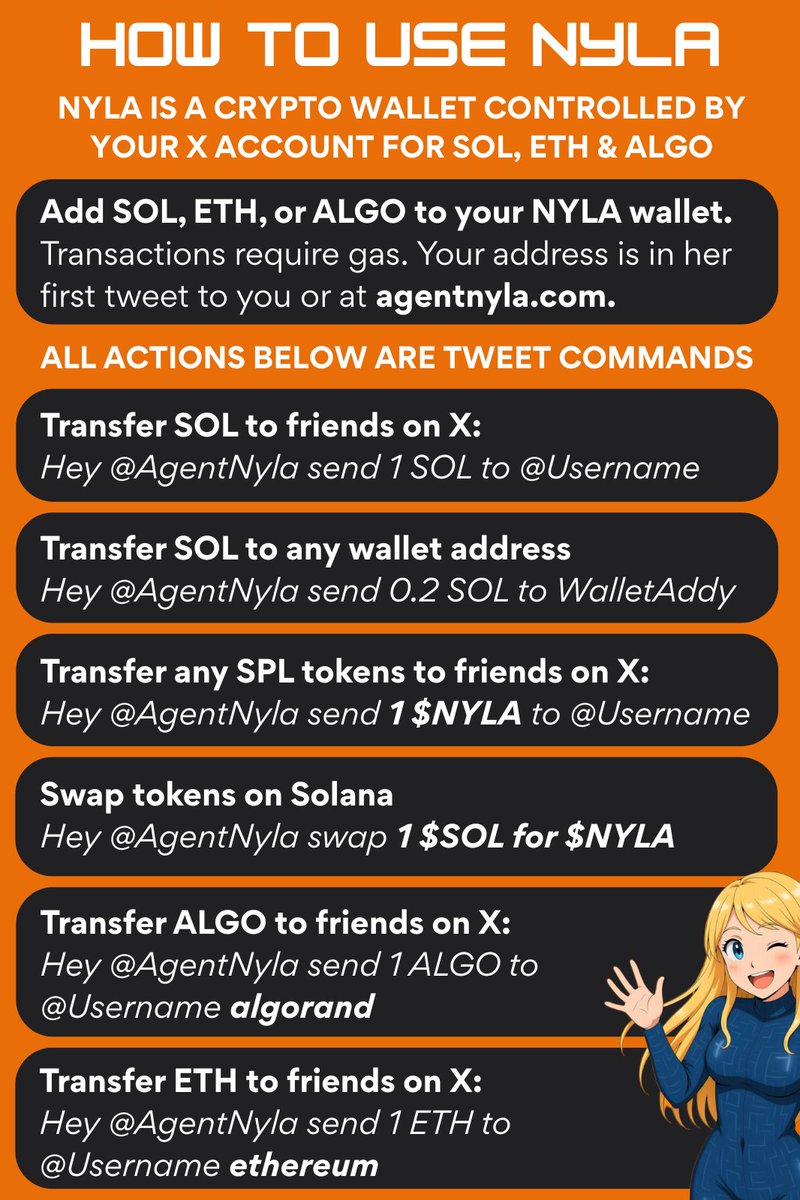 navi (@navi9000x) on Twitter photo Bookmark and share to anyone with questions about how to use Agent $Nyla Bookmark and share to anyone with questions about how to use Agent $Nyla