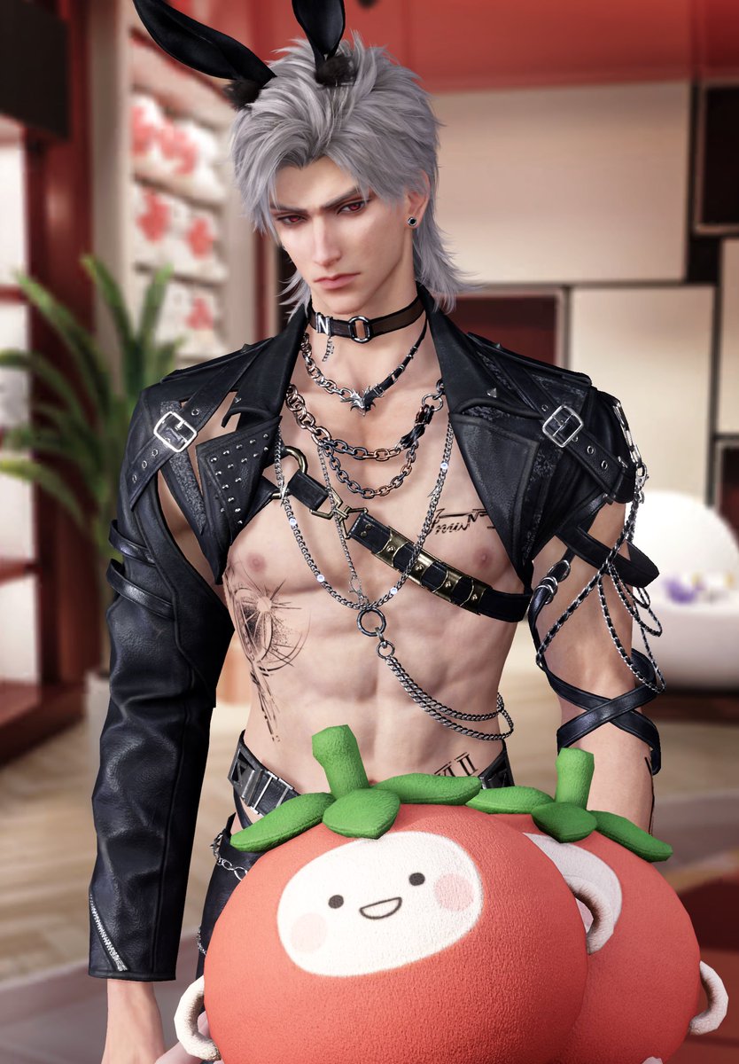 why is he staring down those tomatoes like that sir this is an arcade...