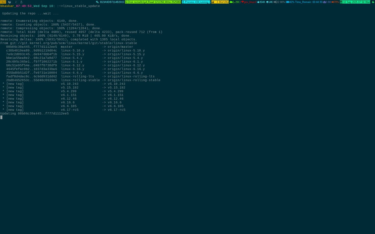 unixbhaskar's tweet image. Umm 

#linuxkernel #opensourcedevelopment #operatingsystem