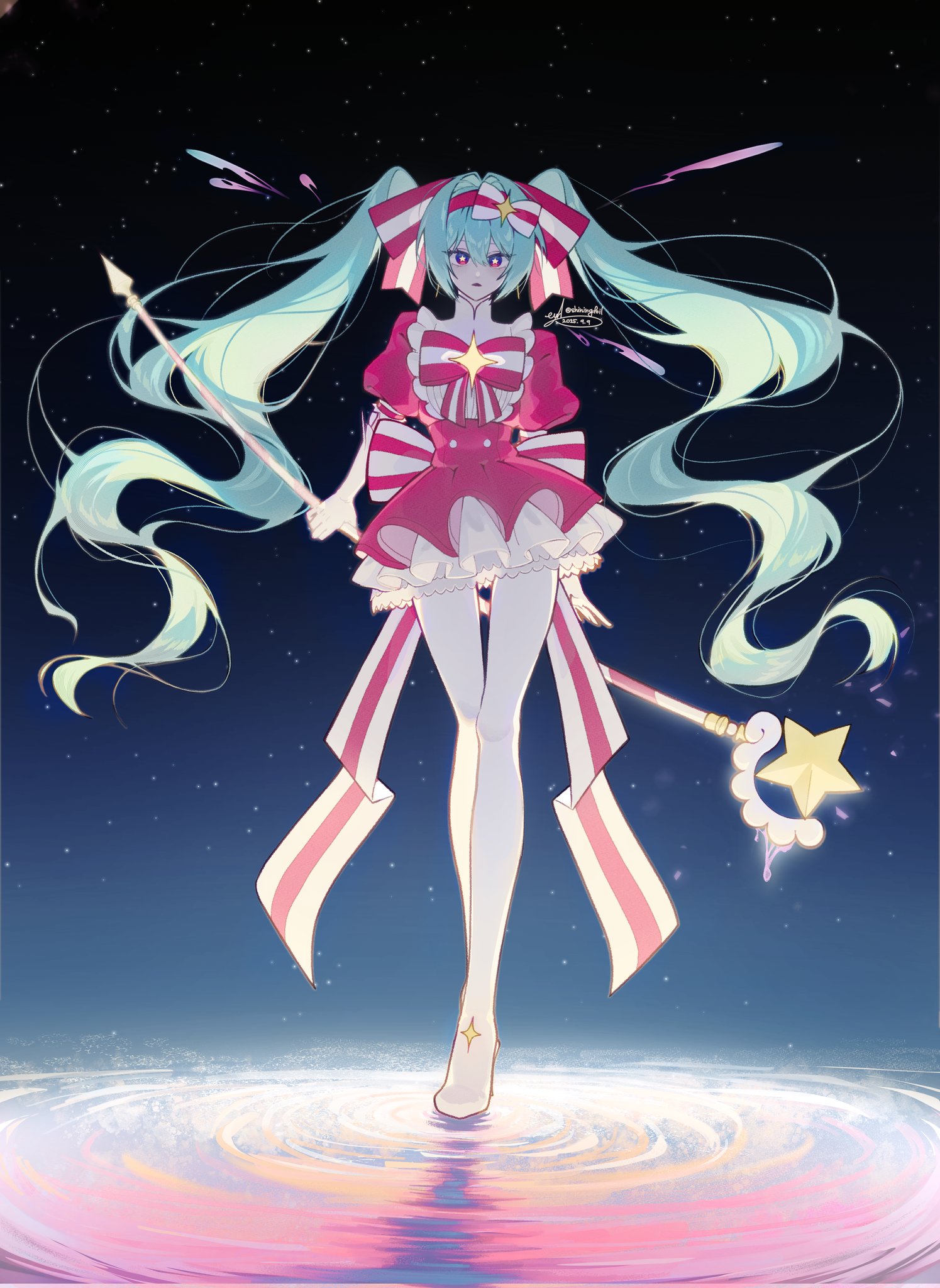 ミク 初音ミク】MIKU-009 初音ミク PCメガネ ｜度付き可能｜チタン