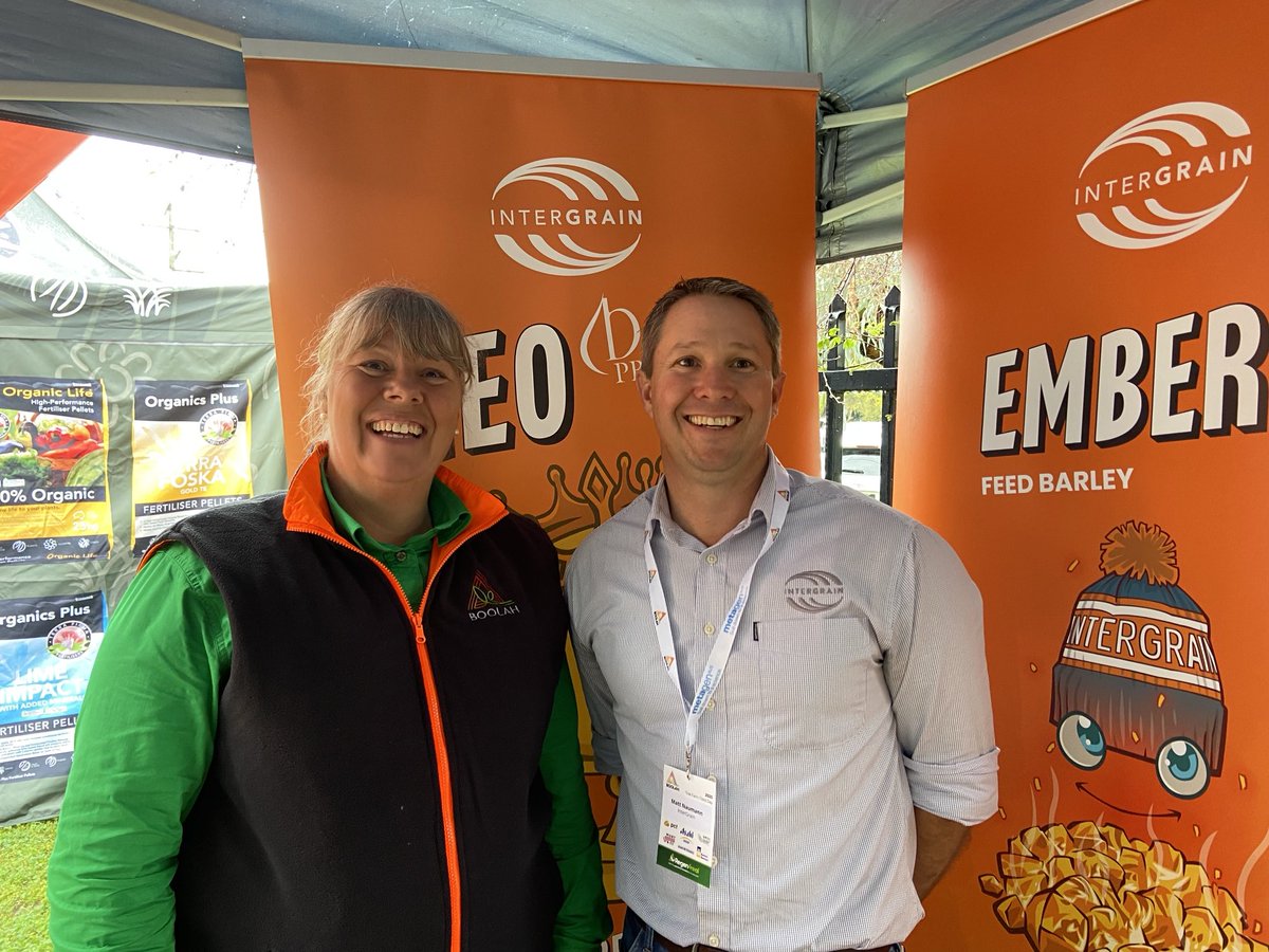 It’s all go at the #Boolah PureGrain field day at Pally hall. #Intergrain1 are a proud sponsor of the event. Thanks to the Boolah team and Brooke Sauer(pictured) for the invite.